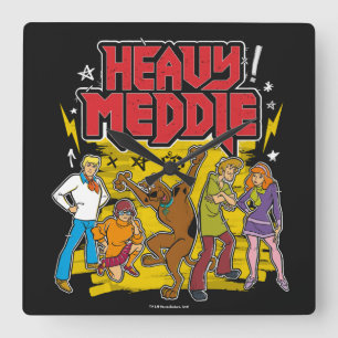 Scooby-Doo Grafik "Heavy Meddle" Fyrkantig Klocka