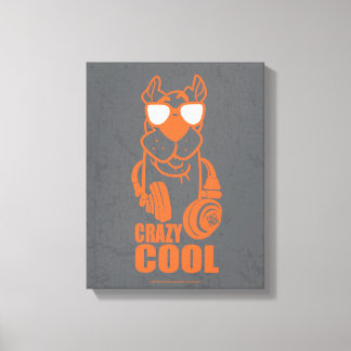 Scooby-Doo "grafisk galen kall" Headphone Canvastryck