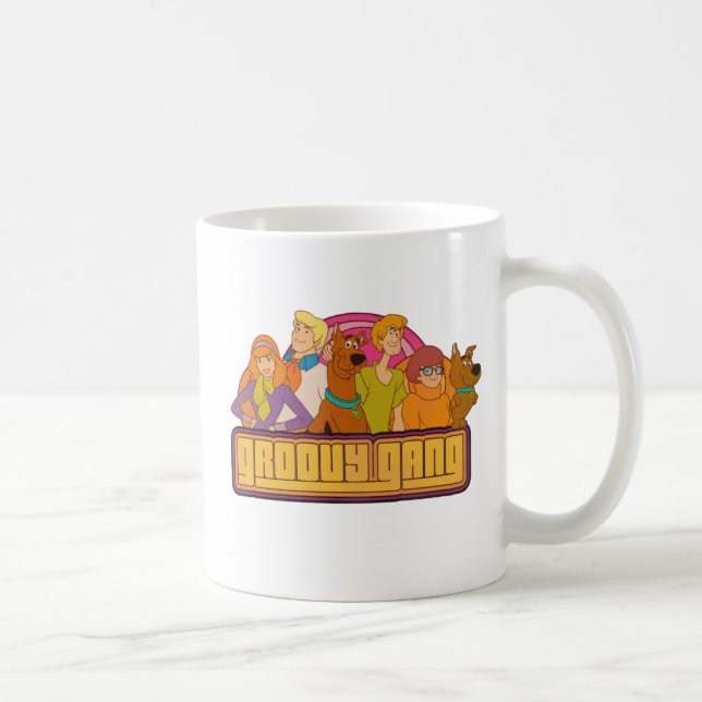Scooby-Doo | "Groovy Gang" Retro Tecknad Graphic Kaffemugg (Höger)
