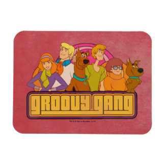Scooby-Doo | "Groovy Gang" Retro Tecknad Graphic Magnet