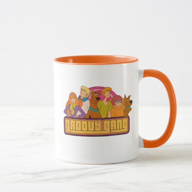 Scooby-Doo | "Groovy Gang" Retro Tecknad Graphic Mugg (Höger)
