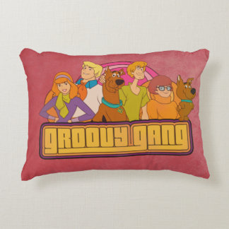 Scooby-Doo | "Groovy Gang" Retro Tecknad Graphic Prydnadskudde