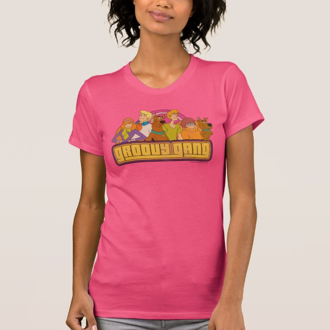 Scooby-Doo | "Groovy Gang" Retro Tecknad Graphic T-shirt (Framsida)