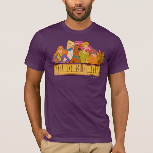 Scooby-Doo | "Groovy Gang" Retro Tecknad Graphic Tröja (Framsida)