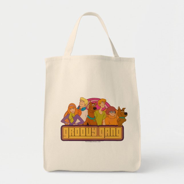 Scooby-Doo | "Groovy Gang" Retro Tecknad Graphic Tygkasse (Framsidan)