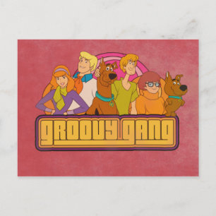 Scooby-Doo   "Groovy Gang" Retro Tecknad Graphic Vykort