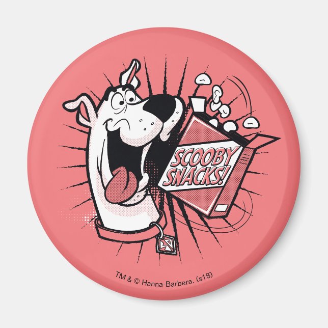 Scooby-Doo Halftone Scooby Snacks Magnet (Framsidan)