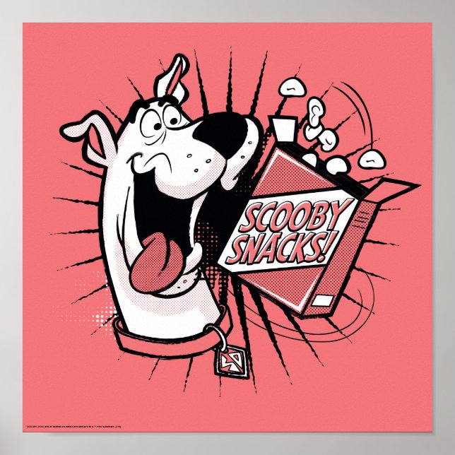 Scooby-Doo Halftone Scooby Snacks Poster (Framsidan)