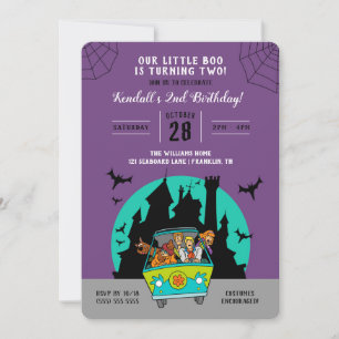 Scooby-Doo   Halloween 2:a födelsedagen Inbjudningar
