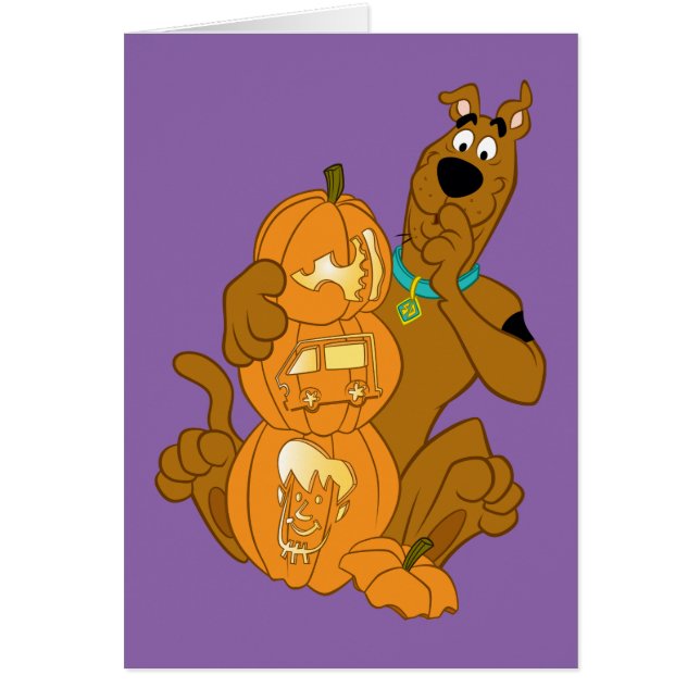 Scooby-Doo | Halloween Jack-O-Lantern Hälsningskort (Framsidan)