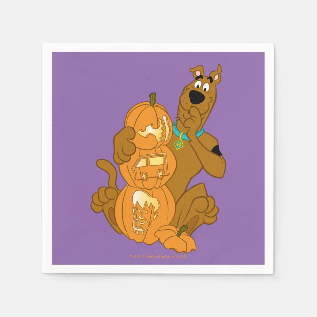 Scooby-Doo | Halloween Jack-O-Lantern Pappersservett (Framsidan)