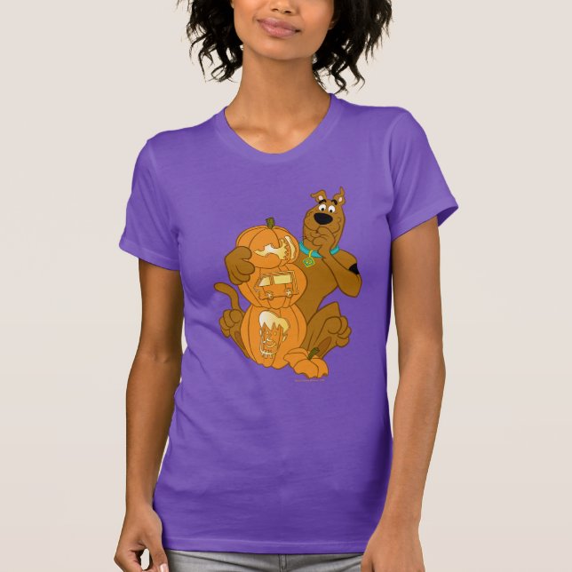 Scooby-Doo | Halloween Jack-O-Lantern T Shirt (Framsida)