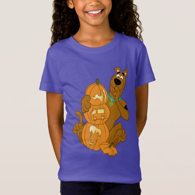 Scooby-Doo | Halloween Jack-O-Lantern T Shirt (Framsida)