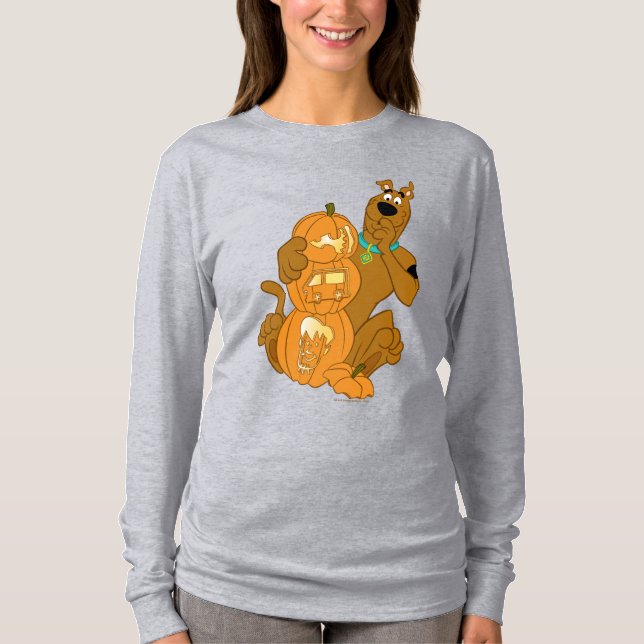 Scooby-Doo | Halloween Jack-O-Lantern T Shirt (Framsida)