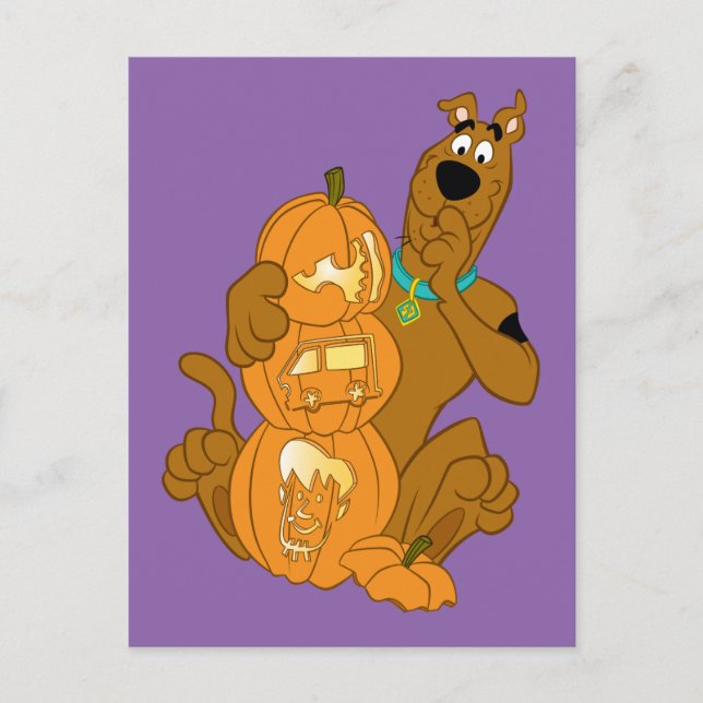 Scooby-Doo | Halloween Jack-O-Lantern Vykort (Framsida)