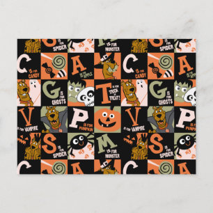 Scooby-Doo Halloween Mönster Vykort