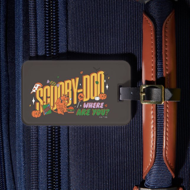 Scooby-Doo Halloween Snack Logo Bagagebricka (Framsida Insitu 4)