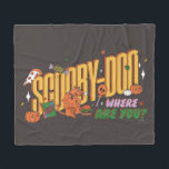 Scooby-Doo Halloween Snack Logo Fleecefilt<br><div class="desc">Enjoy your Halloween haul with this fun Scooby-Doo Scooby Snack logo! Wear this on a cozy t-shirt,  get this graphic on a fun snack tote bag,  or enjoy on a tray. Shop this graphic on even more customizable Zazzle gifts!</div>