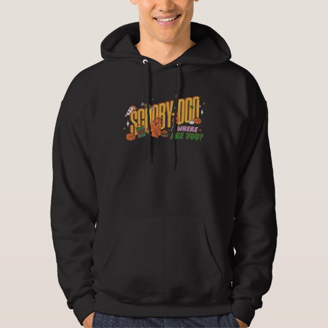 Scooby-Doo Halloween Snack Logo Hoodie (Framsida)