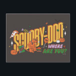 Scooby-Doo Halloween Snack Logo Vykort<br><div class="desc">Enjoy your Halloween haul with this fun Scooby-Doo Scooby Snack logo! Wear this on a cozy t-shirt,  get this graphic on a fun snack tote bag,  or enjoy on a tray. Shop this graphic on even more customizable Zazzle gifts!</div>
