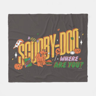 Scooby-Doo Halloween-snack-logotyp Fleecefilt