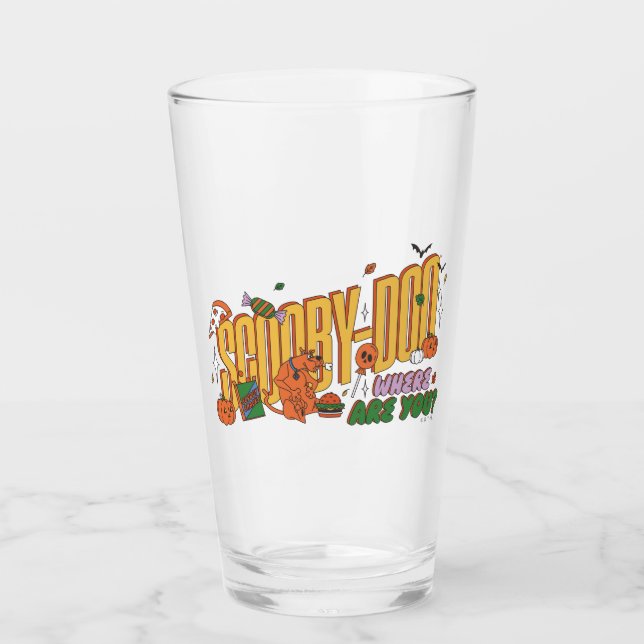 Scooby-Doo Halloween-snack-logotyp Glaskopp (Framsida)