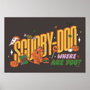 Scooby-Doo Halloween-snack-logotyp Poster