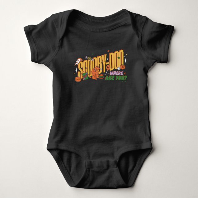 Scooby-Doo Halloween-snack-logotyp T Shirt (Framsida)