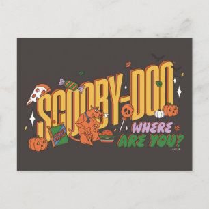 Scooby-Doo Halloween-snack-logotyp Vykort
