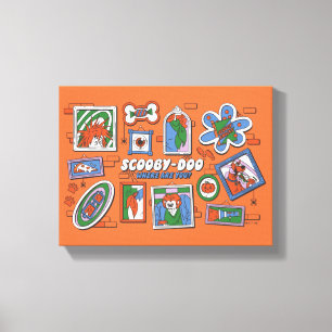 Scooby-Doo Halloween-vägg med ramar Canvastryck