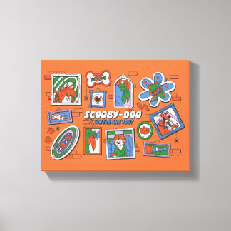 Scooby-Doo Halloween-vägg med ramar Canvastryck
