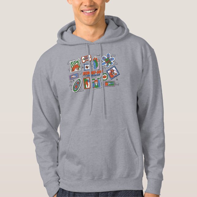 Scooby-Doo Halloween-vägg med ramar Hoodie (Framsida)