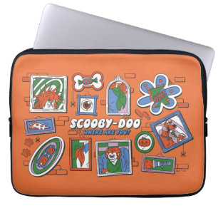 Scooby-Doo Halloween-vägg med ramar Laptop Fodral