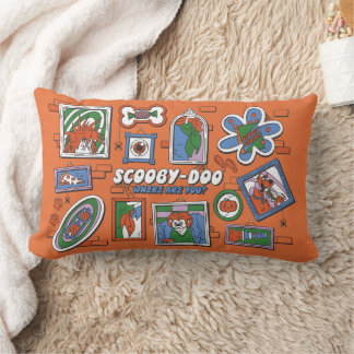 Scooby-Doo Halloween-vägg med ramar Lumbarkudde