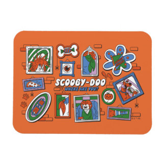 Scooby-Doo Halloween-vägg med ramar Magnet
