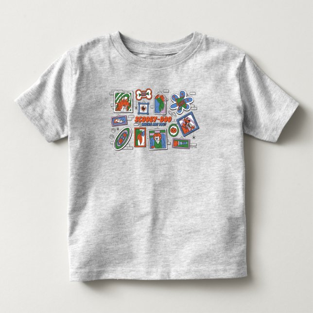 Scooby-Doo Halloween-vägg med ramar T Shirt (Framsida)