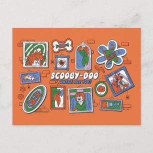 Scooby-Doo Halloween-vägg med ramar Vykort