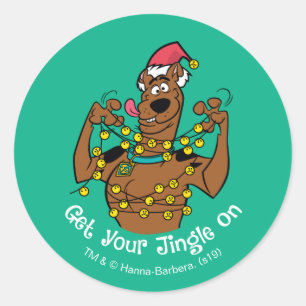 Scooby-Doo "Hämta din jingle på" Runt Klistermärke