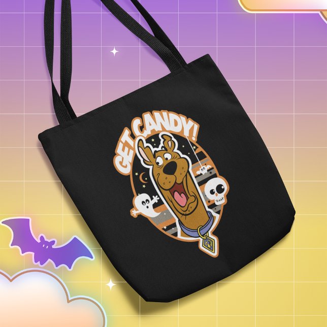 Scooby-Doo| Hämta godis! Tygkasse (Tote on Halloween background)
