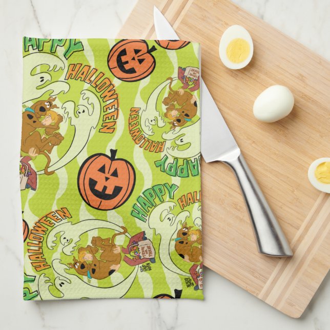 Scooby-Doo | HAPPY HALLOWEEN MÖNSTER Kökshandduk (Vikt i Fjärdedel)