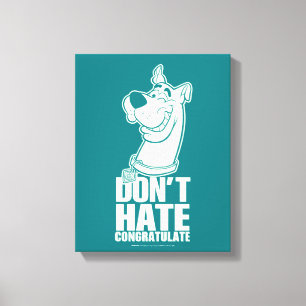 Scooby-Doo "hatar inte, gratulerar" grafiskt Canvastryck