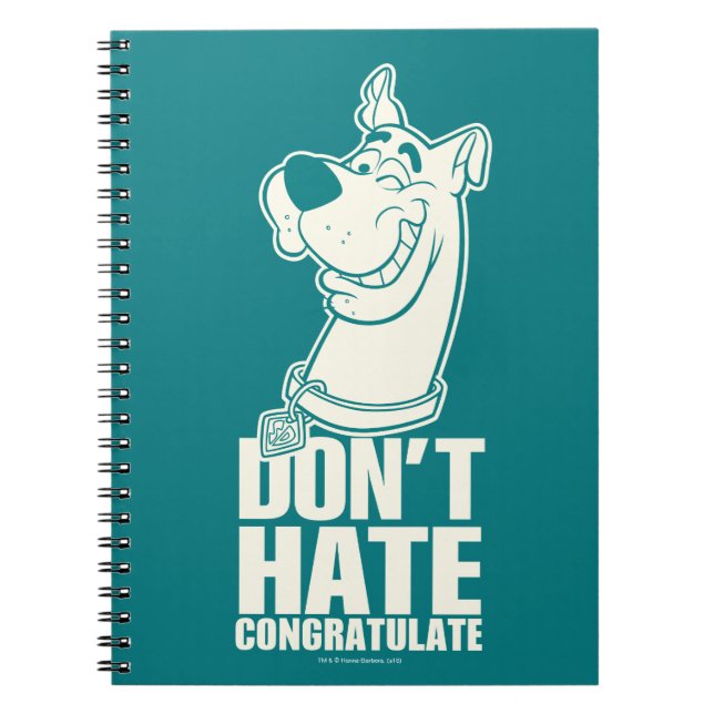 Scooby-Doo "Hate, Congratate" Graphic Anteckningsbok (Framsidan)