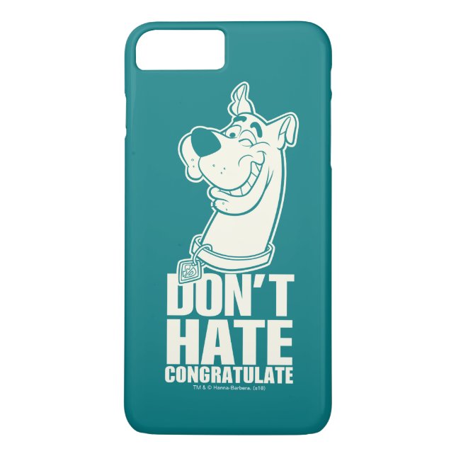 Scooby-Doo "Hate, Congratate" Graphic Case-Mate iPhone Skal (Baksida)