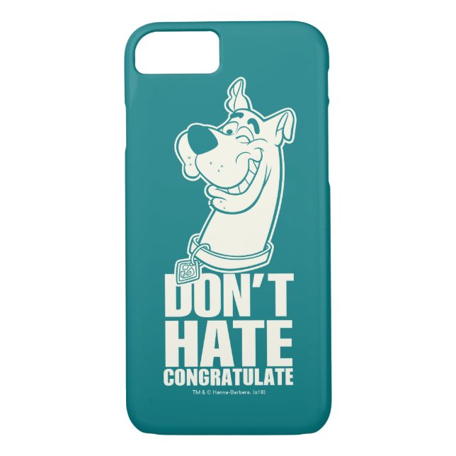 Scooby-Doo "Hate, Congratate" Graphic Case-Mate iPhone Skal (Baksida)