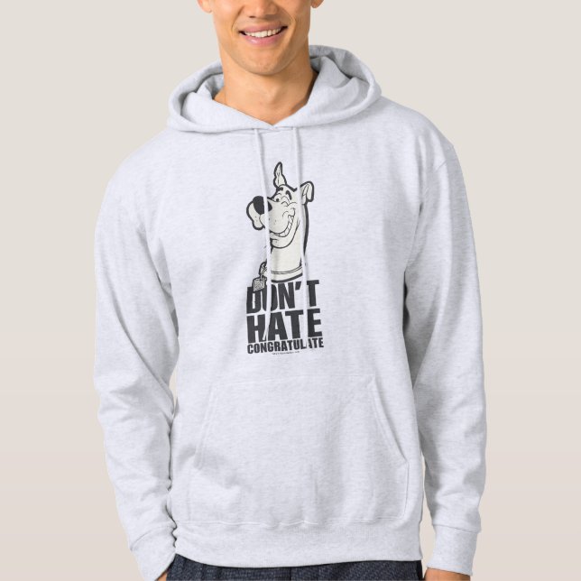 Scooby-Doo "Hate, Congratate" Graphic Hoodie (Framsida)