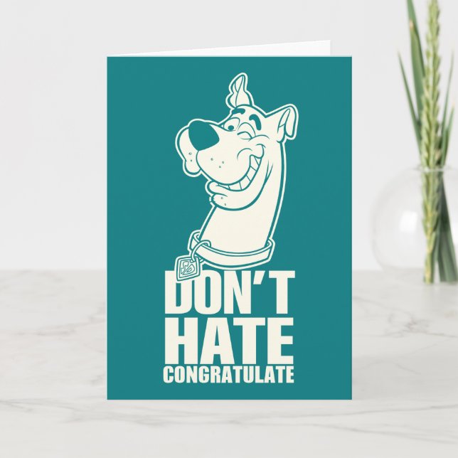 Scooby-Doo "Hate, Congratate" Graphic Kort (Framsida)