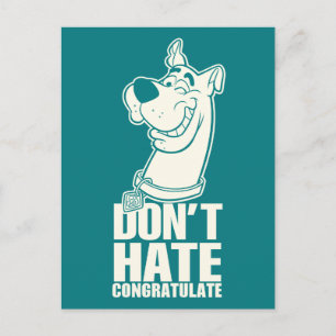 Scooby-Doo "Hate, Congratate" Graphic Vykort
