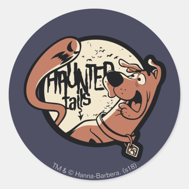 Scooby-Doo "Haunted Svan" Runt Klistermärke (Framsida)