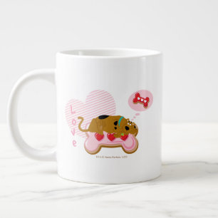 Scooby-Doo - Heart Decorated Scooby Snacks Jumbo Mugg