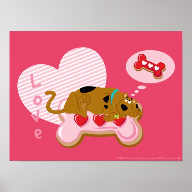Scooby-Doo - Heart Decorated Scooby Snacks Poster (Framsidan)